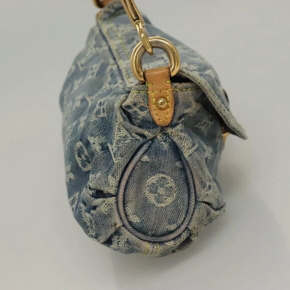 LOUIS VUITTON Monogram Denim Mini Preity Shoulder Bag Blue M95050 Auth 133187 - Picture 4 of 16